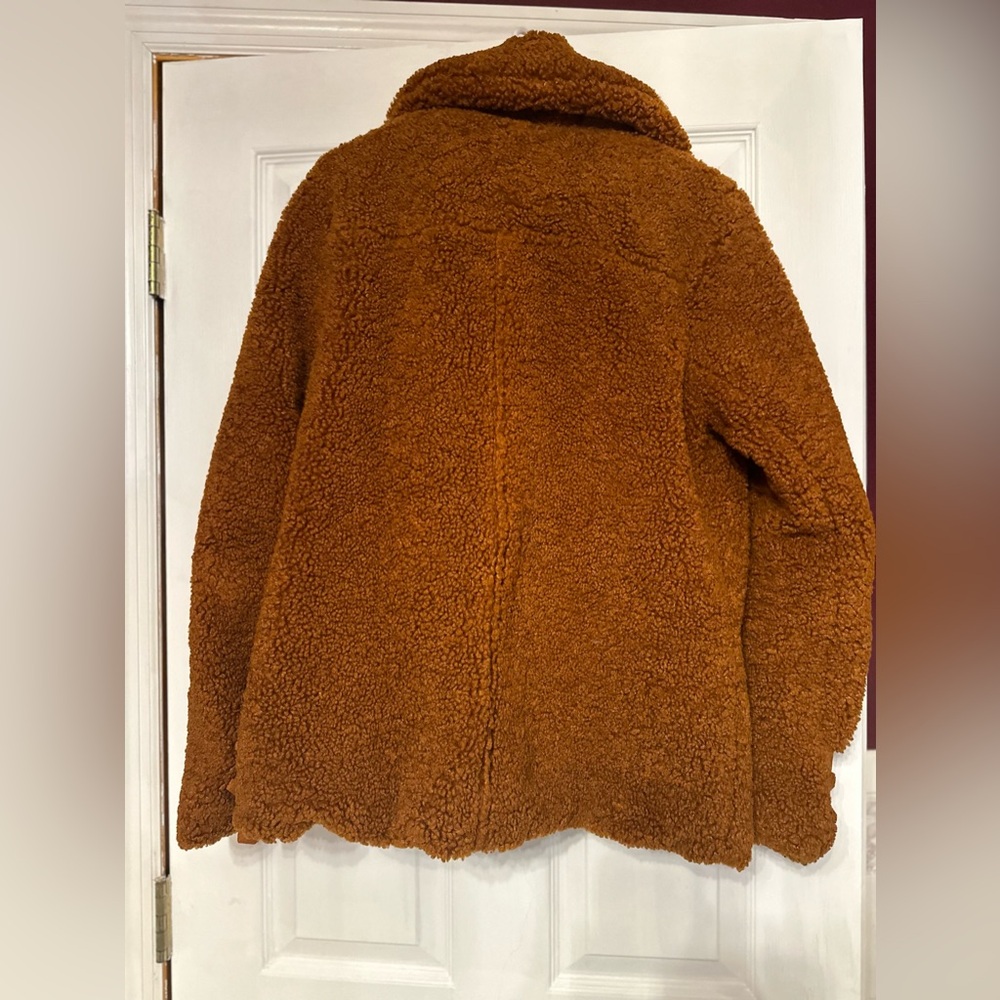 Anthro Marrakech Orange Sherpa Jacket - Picture 3 of 5